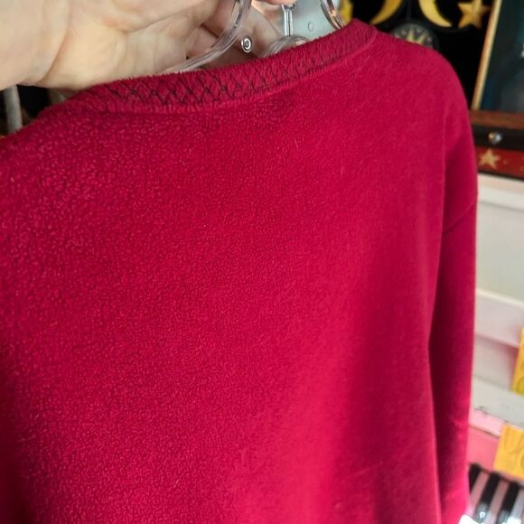 Vintage Y2K Transit Red Women's Cardigan Sweater Size L - Picture 7 of 16